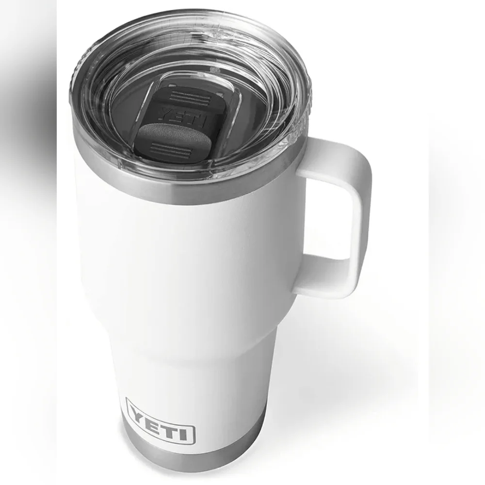 YETI Rambler 30 oz Travel Mug with Stronghold Lid White NEW NWT